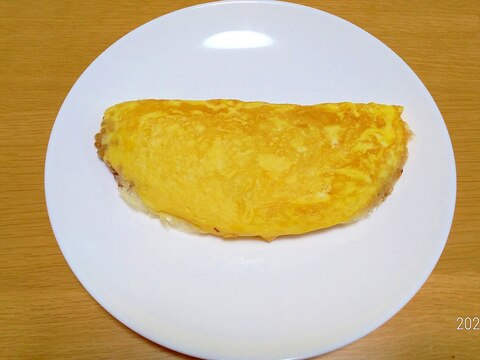 簡単にきれいに包める!納豆オムレツ